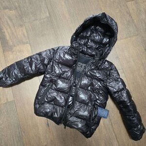 Herno Black Hooded Down Jacket - Boys Size 6